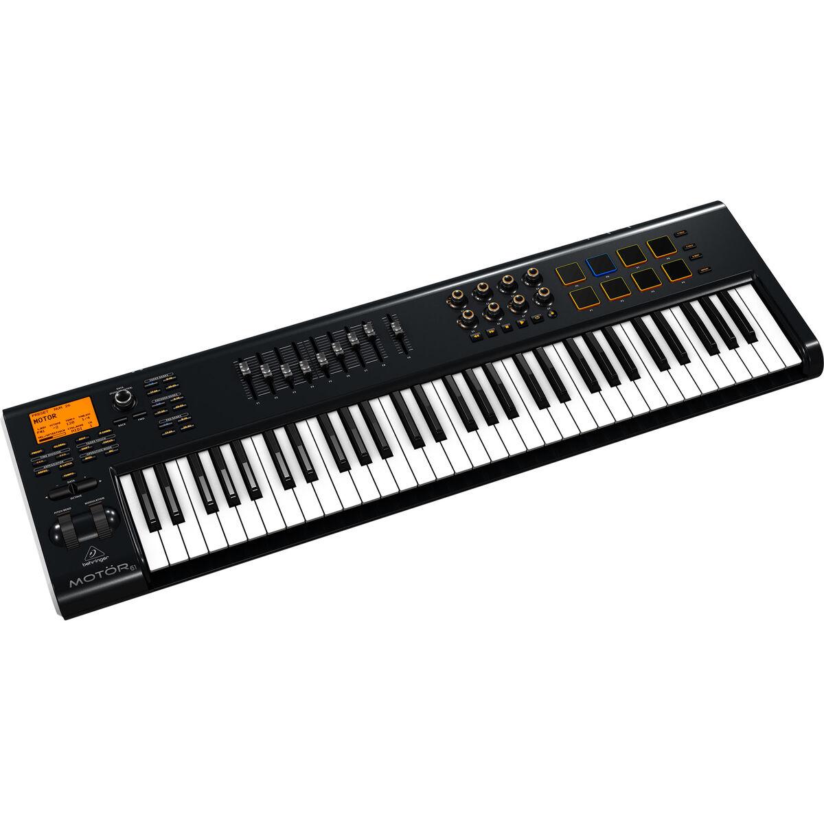 Behringer MOTOR 61 USB/MIDI Master Controller 61-Key Keyboard with  Motorized Faders and Touch Pads